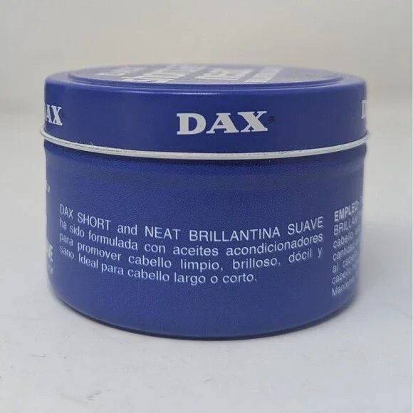 Lot Of 7 Dax Pomade Short and Neat Light Hair Dress 3.5 oz With Box VTG 1984 NOS Bath